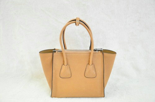 2014 Prada Calf Leather Tote Bag BN2625 apricot